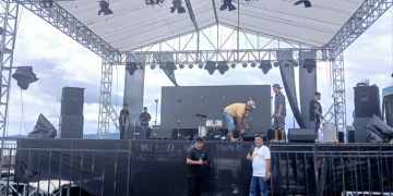 Sekda Halsel Saat Pantau Persiapan Pembukaan Festival Marabose 2024