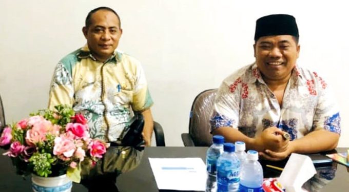 Kadis Nakertrans Halsel Bersama Kadis Nakertrans Provinsi Maluku Utara Marwan Polisiri