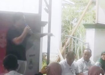 Putra Almarhum Usman Sidik Saat Menyampaikan Sambutan