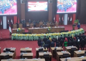 Suasana Pelantikan Anggota DPRD Prov Malut Periode 2024-2029