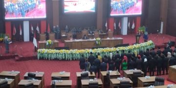 Suasana Pelantikan Anggota DPRD Prov Malut Periode 2024-2029