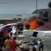 Speedboat Bela 72 Meledak dan Terbakar Di Pelabuhan Regional Taliabu