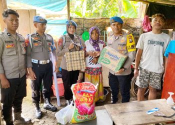 Sipropam Polres Halmahera Selatan Gelar Baksos Untuk Lansia Dan Anak Yatim