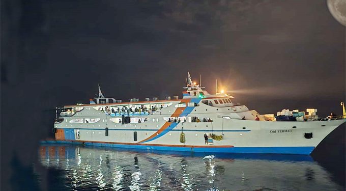 Salah Satu Kapal Rute Ternate Kupal dan Obi