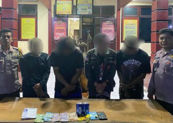 4 Pelaku praktik perjudian Diamankan Polisi