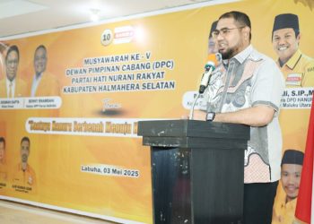Bassam Kasuba Buka Musda DPC Hanura Halsel