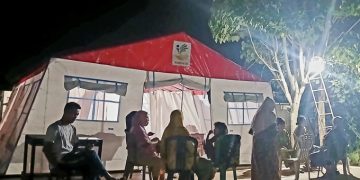 Aktivitas Korban Banjir Ditenda Pengungsian