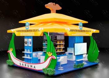 Stand Halmahera Selatan Yang Akan Dibangun Di Apkasi Otonomi Expo 2025