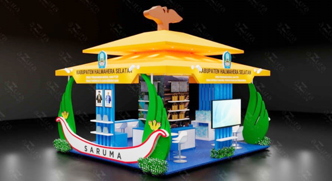 Stand Halmahera Selatan Yang Akan Dibangun Di Apkasi Otonomi Expo 2025