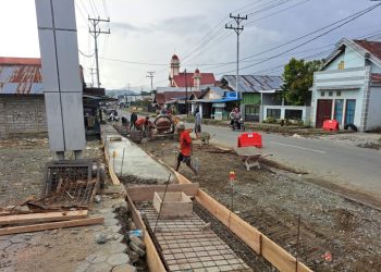 Salah Satu Progres Kegiatan Proyek PUPR Halsel Tahun 2025