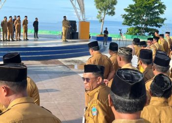 Bupati Bassam Kasuba Pimpin Apel dan Refleksi Akhir Tahun