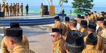 Bupati Bassam Kasuba Pimpin Apel dan Refleksi Akhir Tahun