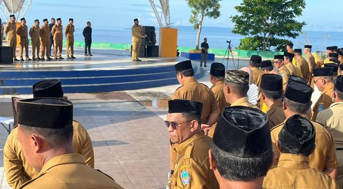 Bupati Bassam Kasuba Pimpin Apel dan Refleksi Akhir Tahun