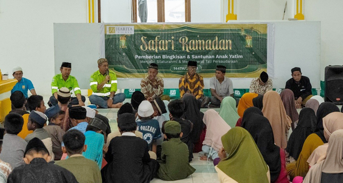 Community Relations Manager, Riyadi Supriyadi saat memberikan sambutan dalam kegiatan Safari Ramadan