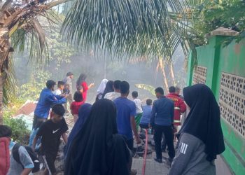 Kondisi pasca Kebakaran di Lingkungan Jerbus Kelurahan Tanah Tinggi